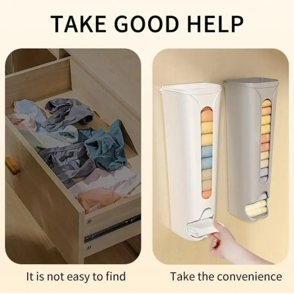 Wall-mounted cabinet storage organizer