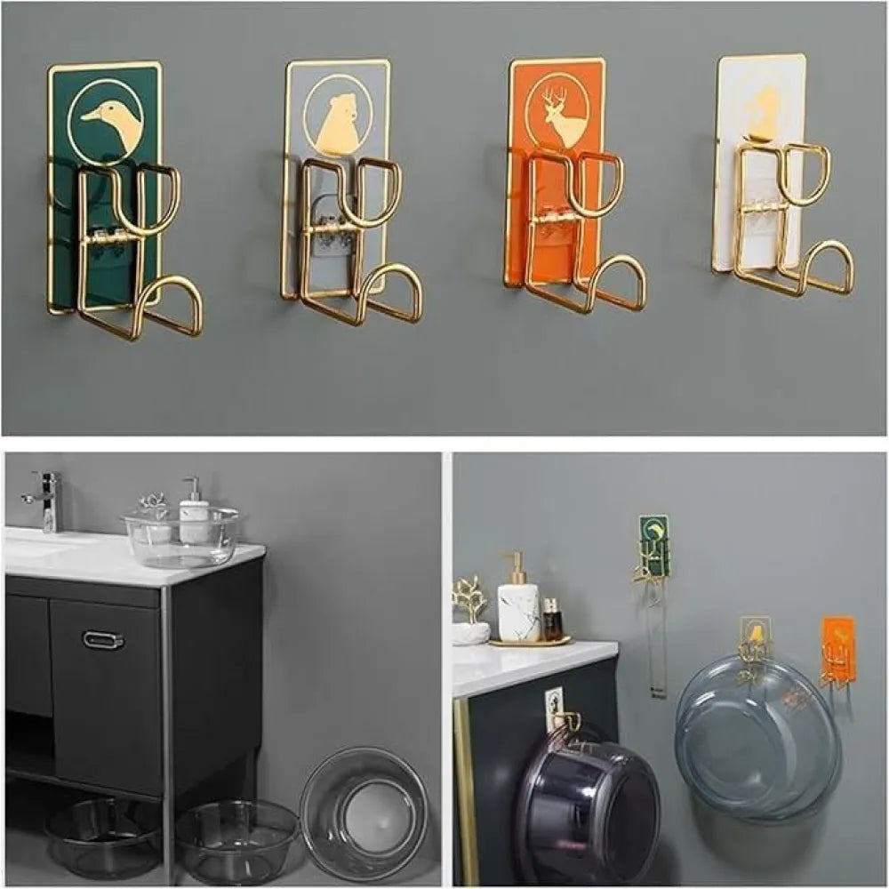 Wall mounted light hanging rack pack of 2