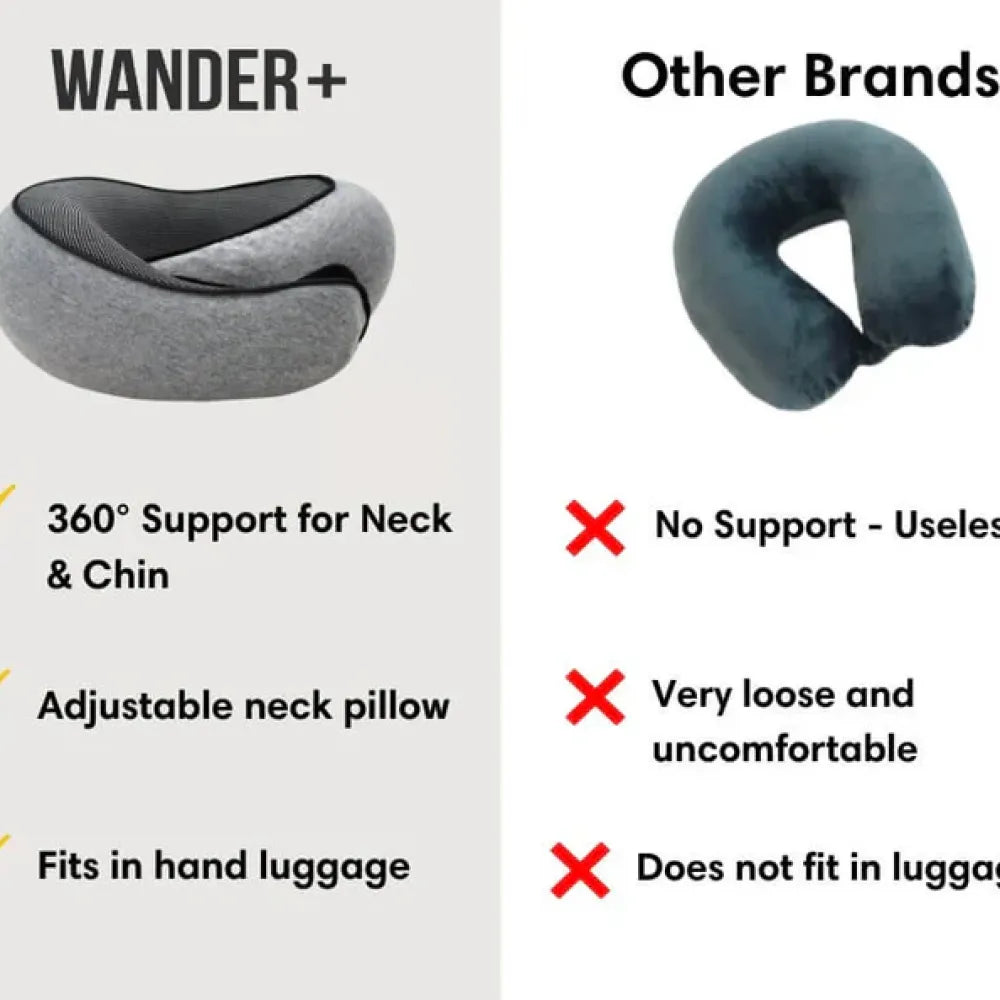 Wander plus travel neck pillow