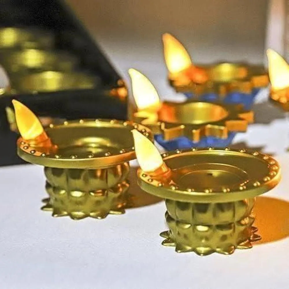 Water pouring diya led light