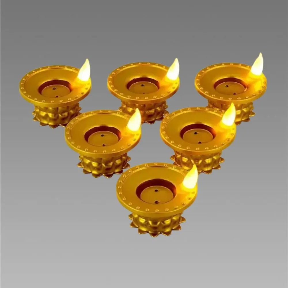 Water pouring diya led light