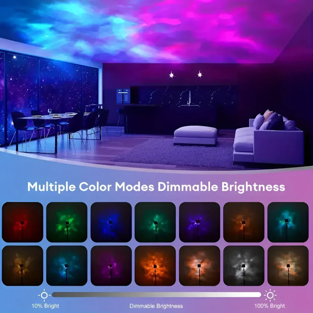 Water ripple aura night lamp