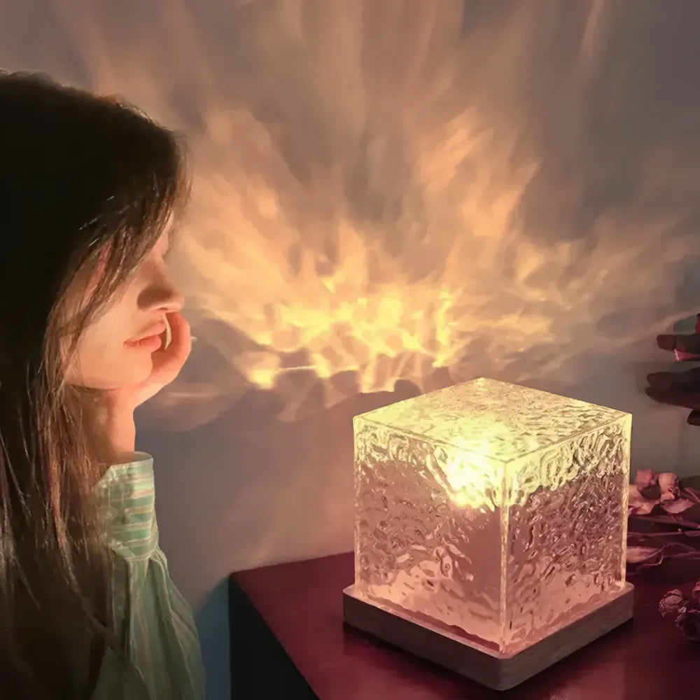 Water ripple aura night lamp