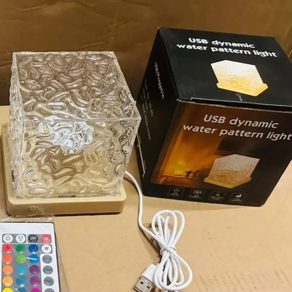 Water ripple aura night lamp