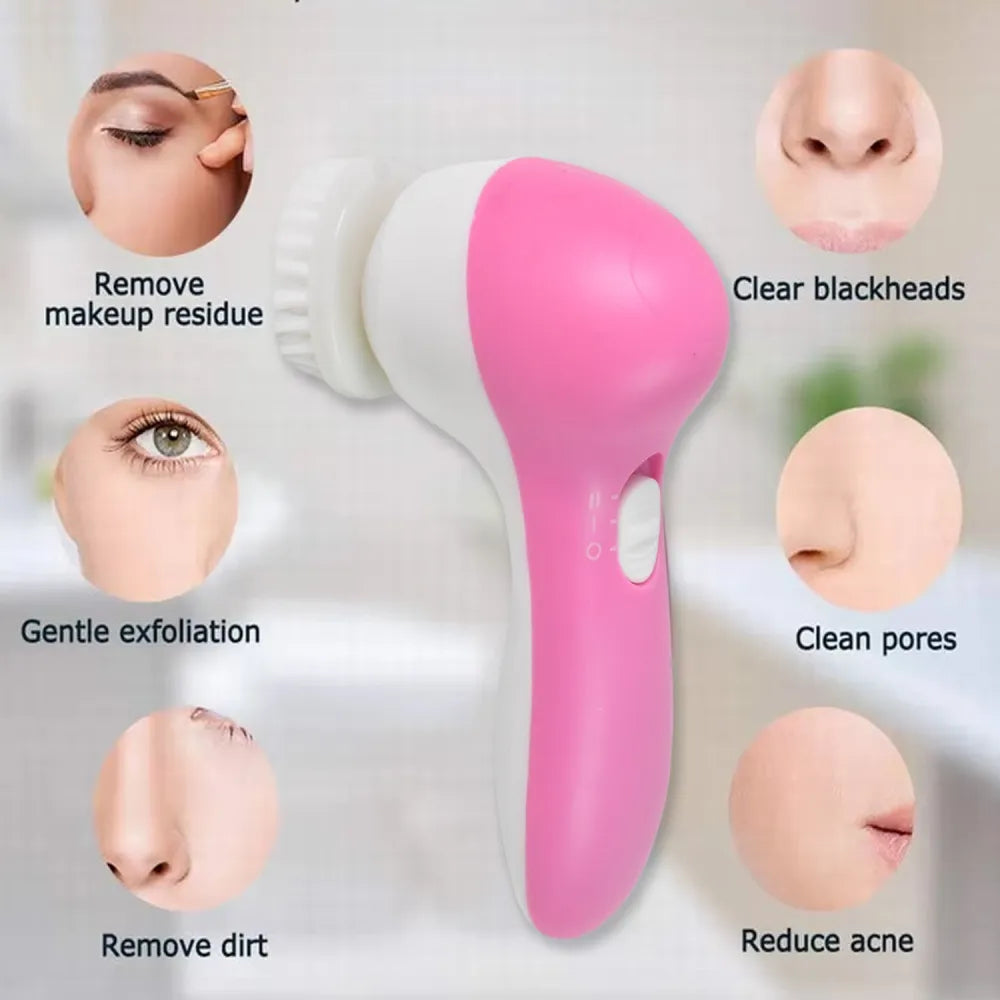 Waterproof facial cleansing & exfoliating brush - health care