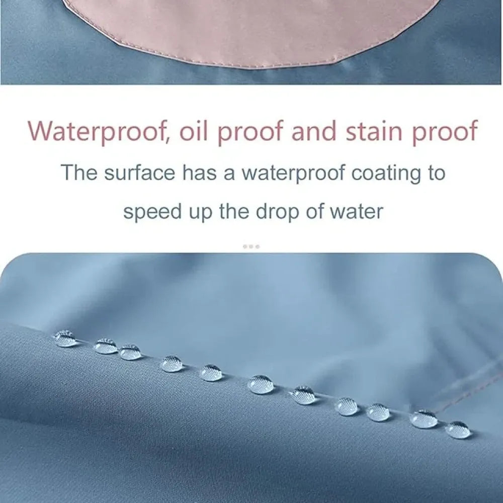 Waterproof kitchen apron with towels