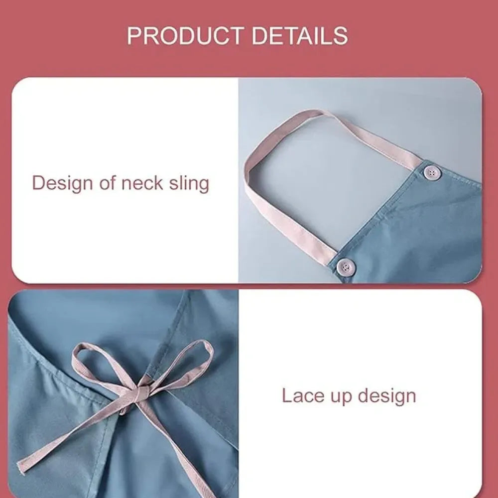Waterproof kitchen apron with towels