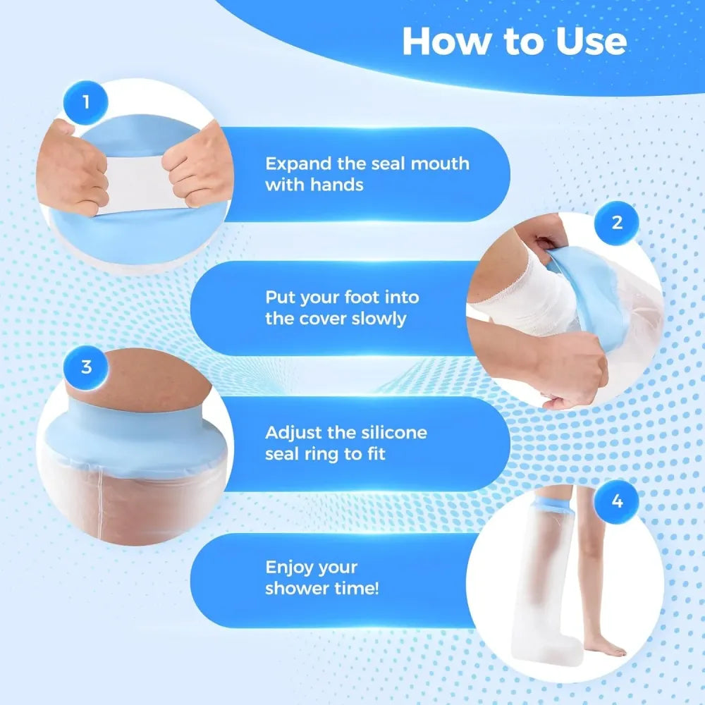 Waterproof leg cast cover – 1 pc