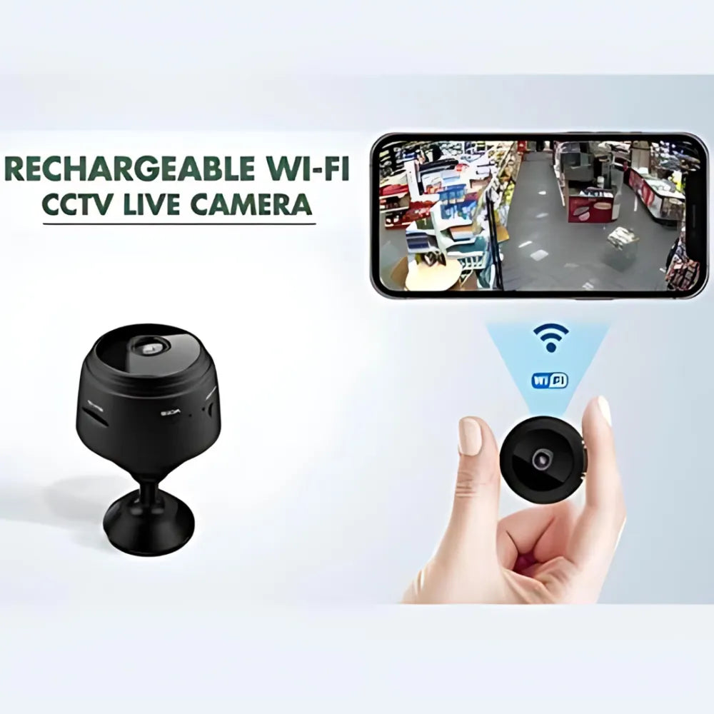 Rechargeable Wi-Fi CCTV live camera.