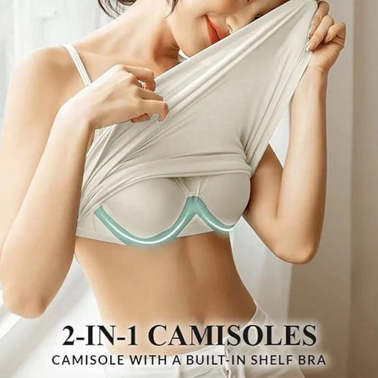 Women’s loose cami with built-in tank top (pack of 2)