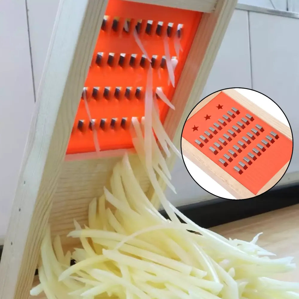 Wooden vegetable slicer grater - home & kitchen