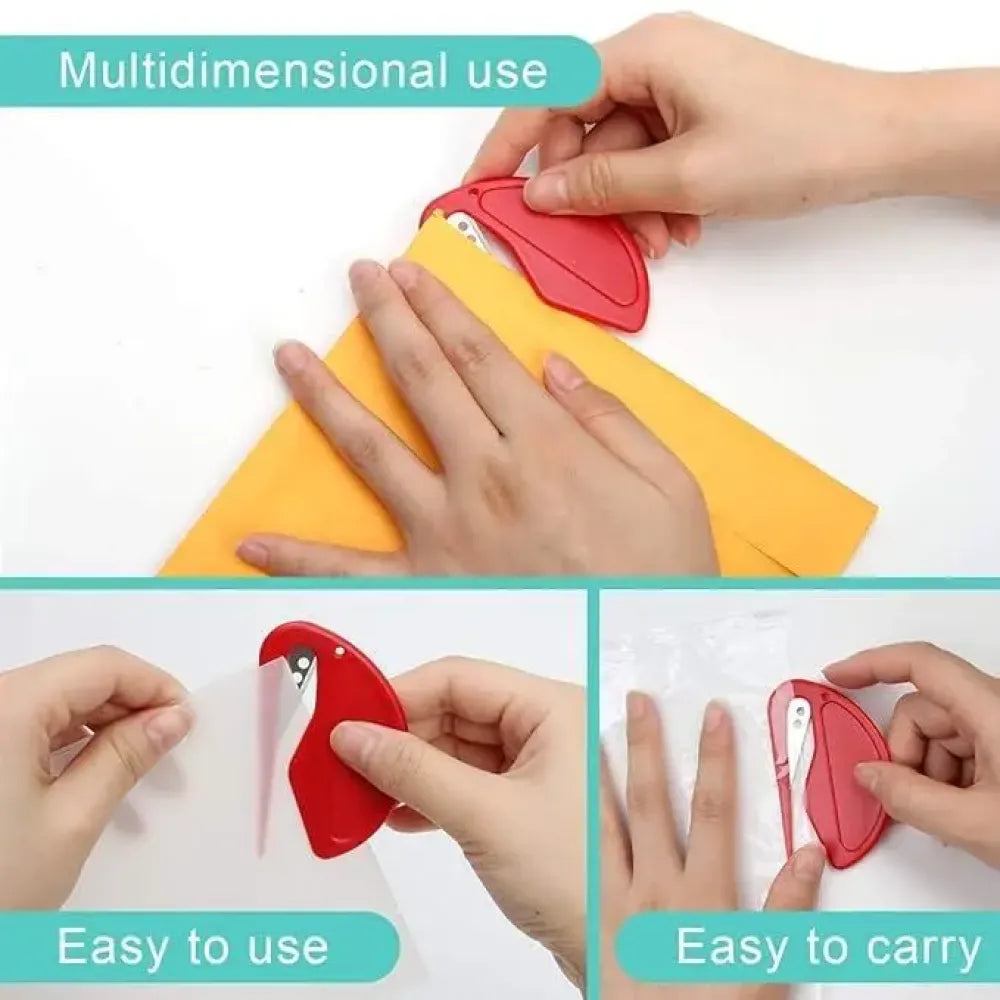 Wrapping paper roll cutter