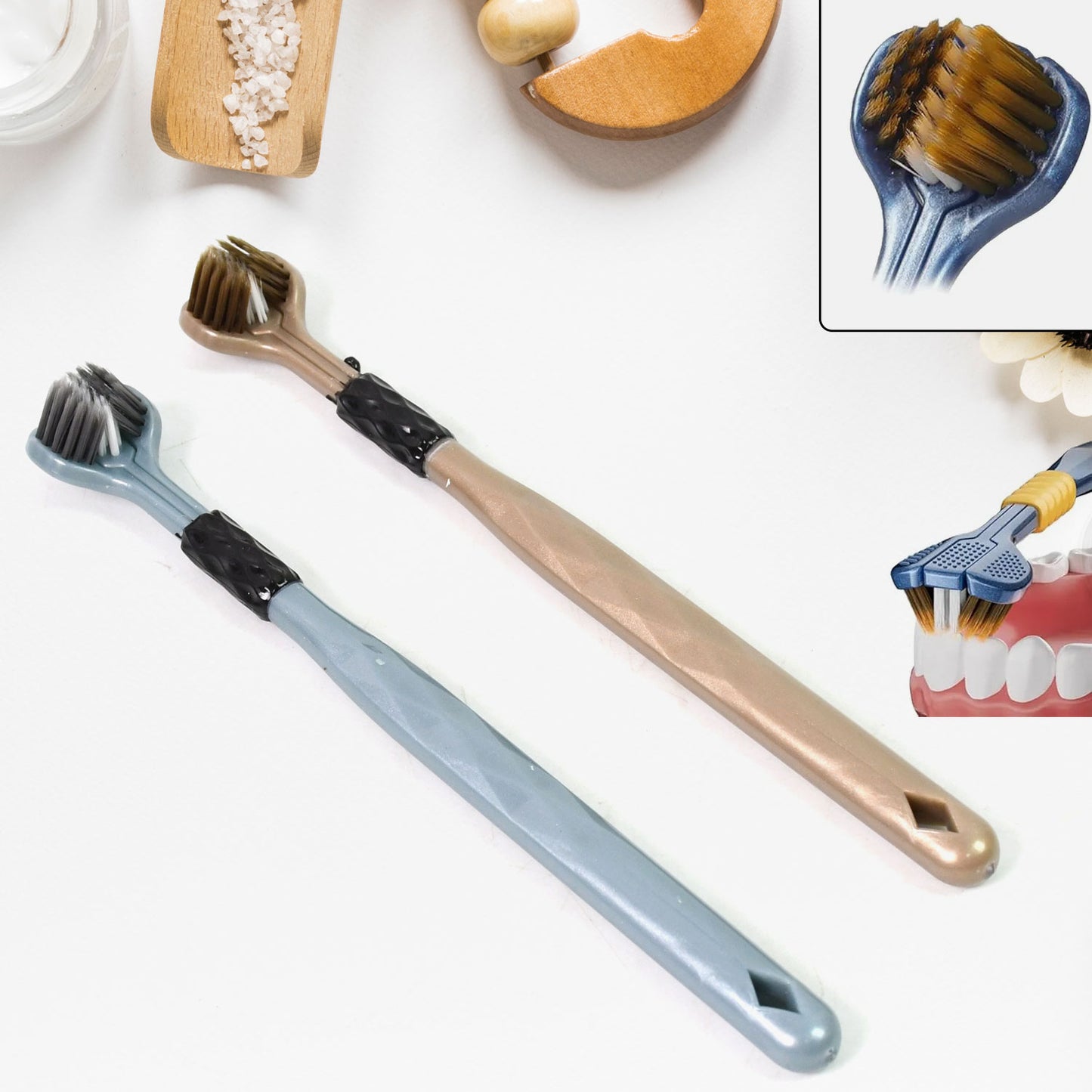 360° Soft-Bristle Toothbrush Set