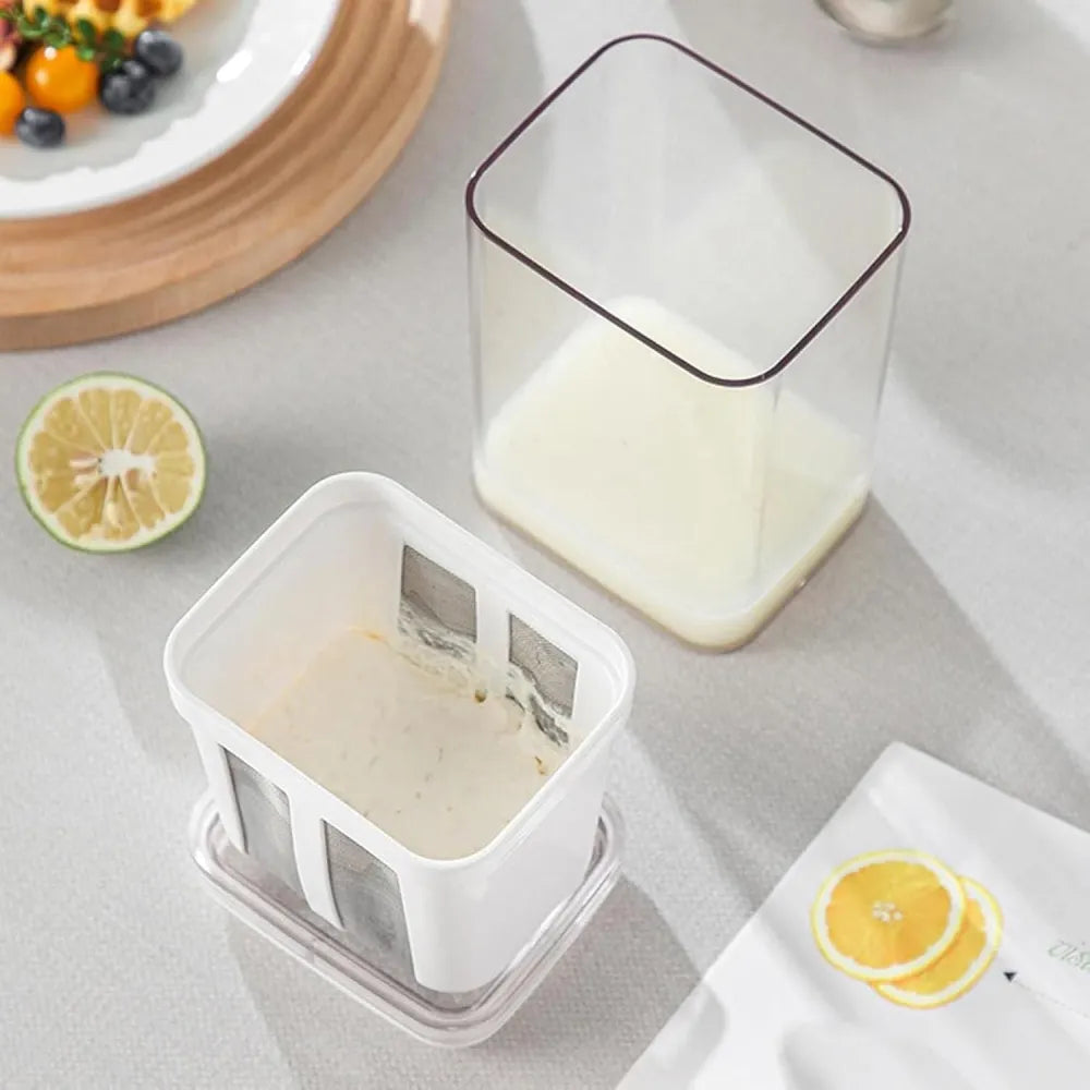 Yogurt maker filter strainer curd