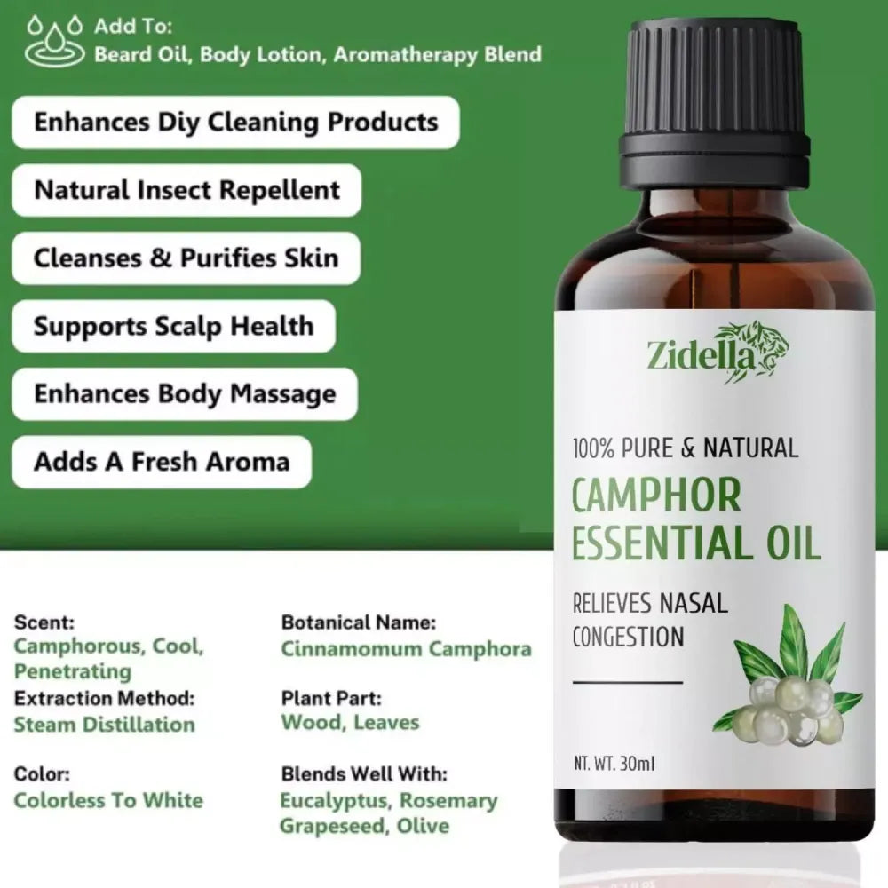 Zidella camphor oil 30ml - hair care