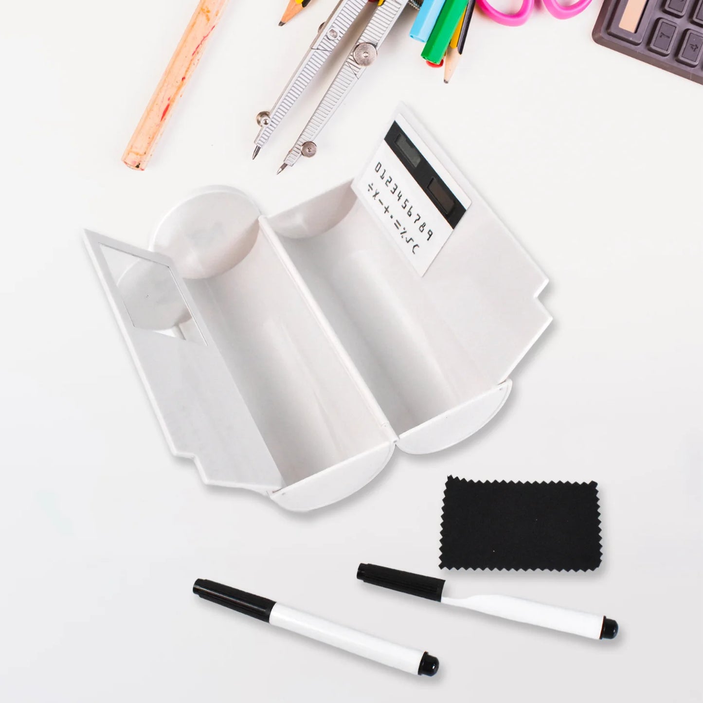 Multifunctional Mirror Pencil Case