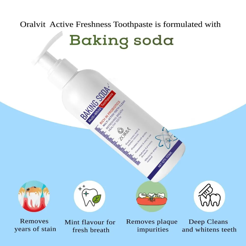 Zorba white + probiotic toothpaste