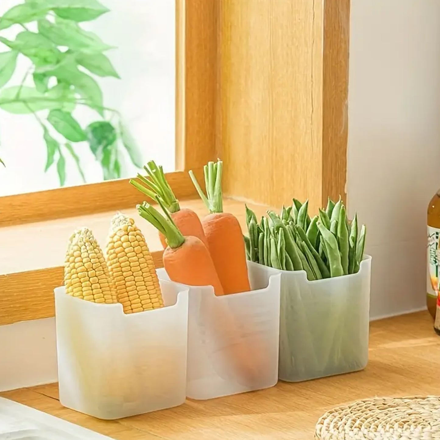 Clear Plastic Organizer Set