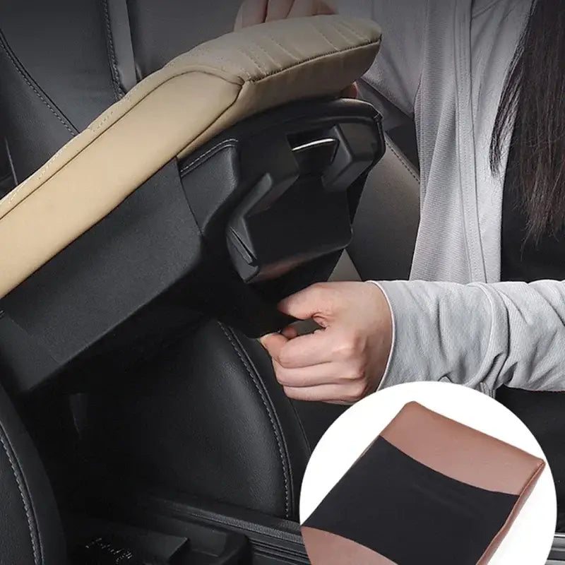 Leather waterproof armrest seat box cover pad protector
