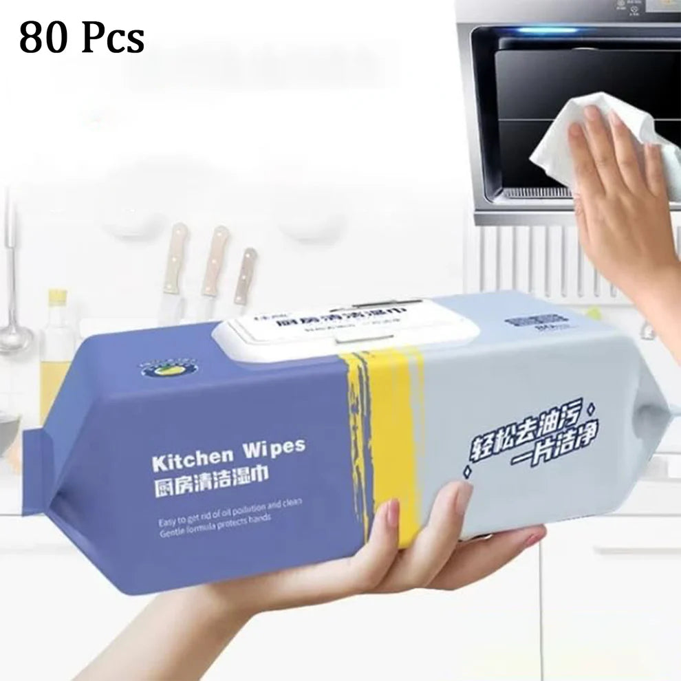 Kitchen cleaning wet wipes – 80 pcs