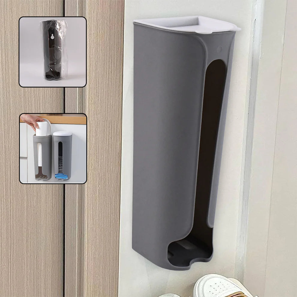 Wall-mounted bag dispenser