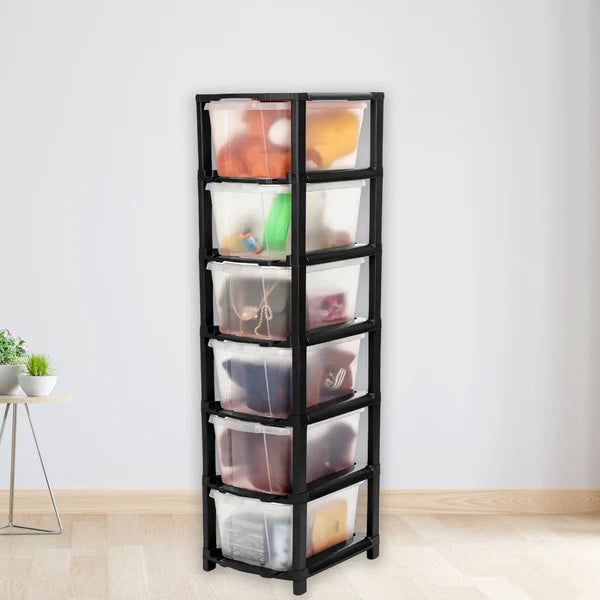 6-layer modular storage drawer cabinet