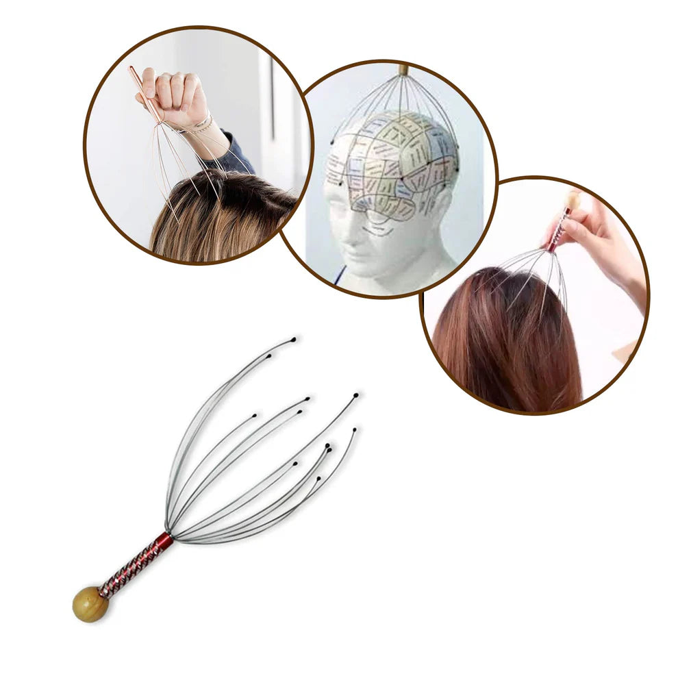 Handheld scalp massager for relaxation