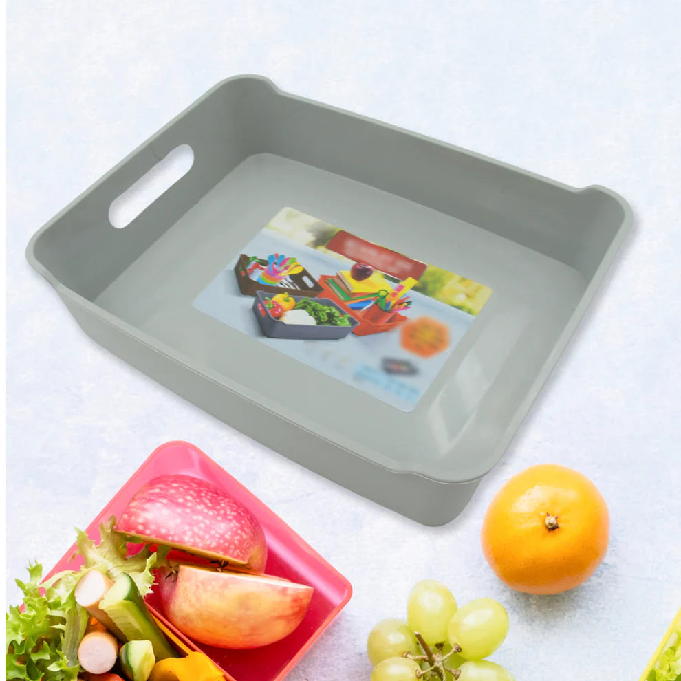 Multipurpose plastic tray set