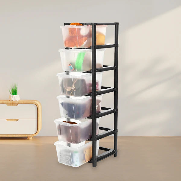 6-layer modular storage drawer cabinet