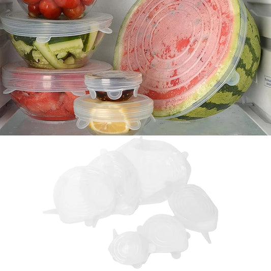 Stretch Silicone Food Covers - Kitchen Tool