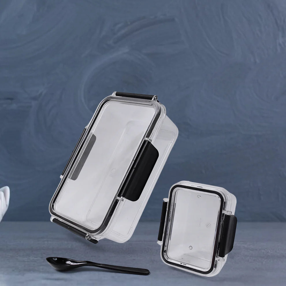 Plastic storage containers (2 pcs)