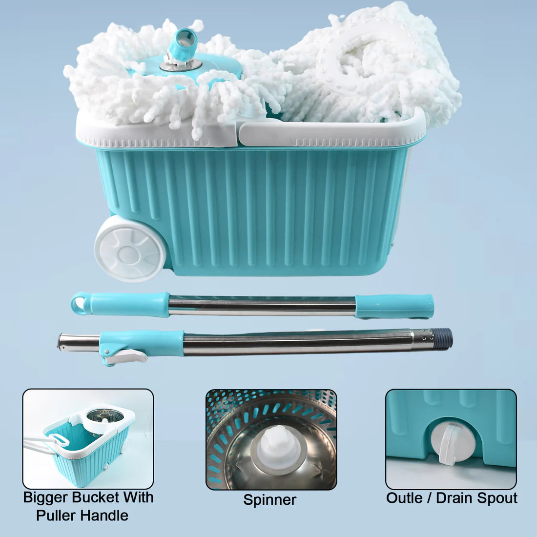 360° spin mop set