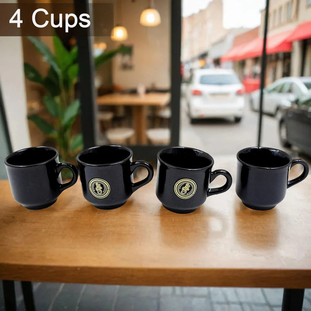 Ceramic mug & bowl set – 8 pcs