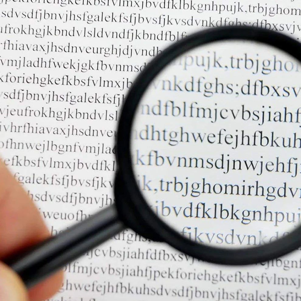 Unbreakable glass magnifying lens