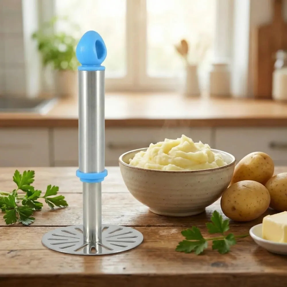 0586a stainless steel potato masher paubhaji - home & kitchen