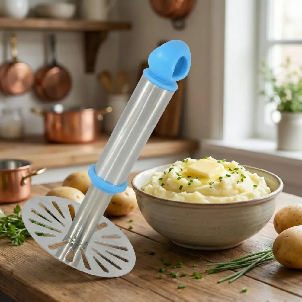 0586a stainless steel potato masher paubhaji - home & kitchen