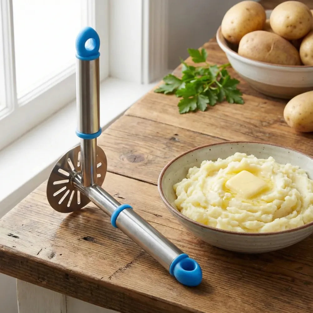 0586a stainless steel potato masher paubhaji - home & kitchen