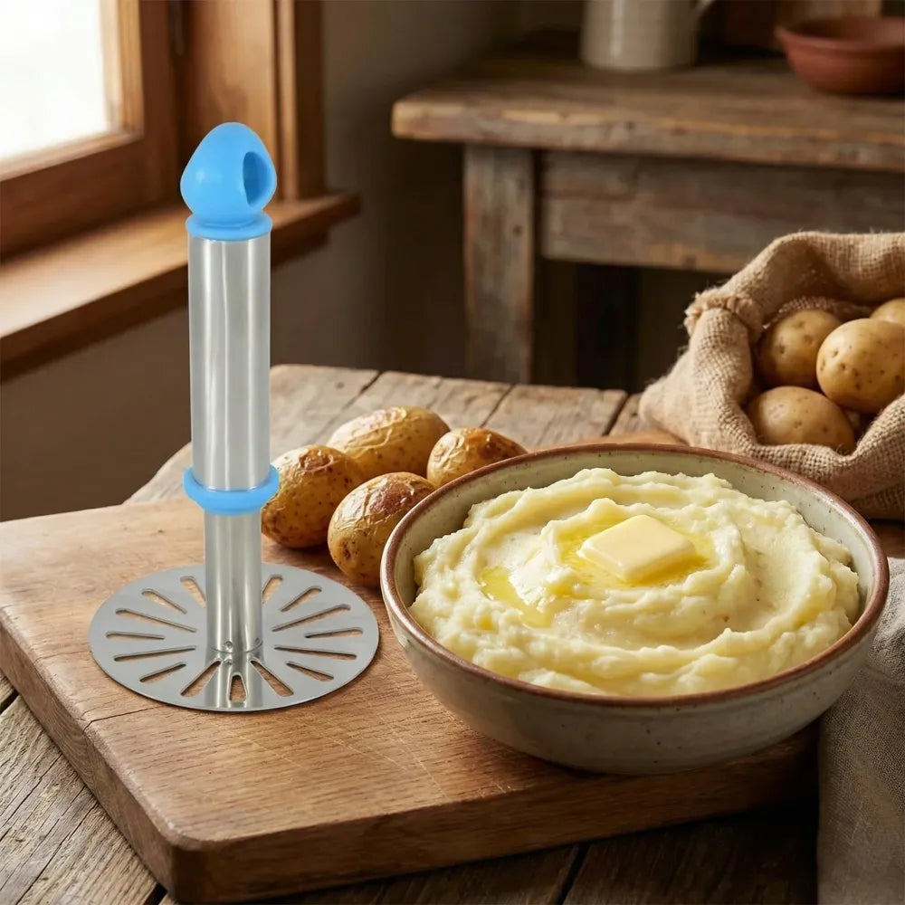 0586a stainless steel potato masher paubhaji - home & kitchen