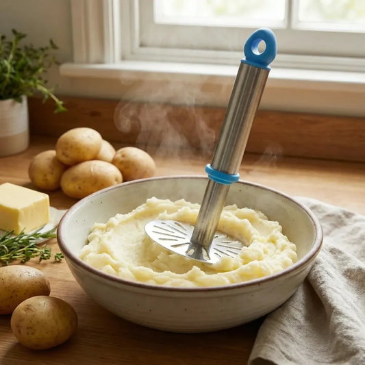 0586a stainless steel potato masher paubhaji - home & kitchen