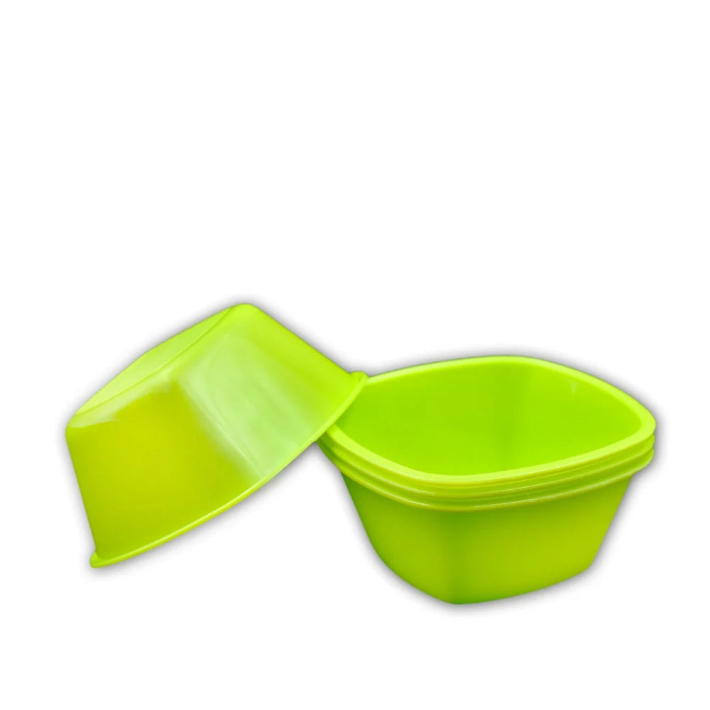 Square mixing bowl set