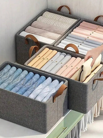 Canvas Cloth Storage Basket