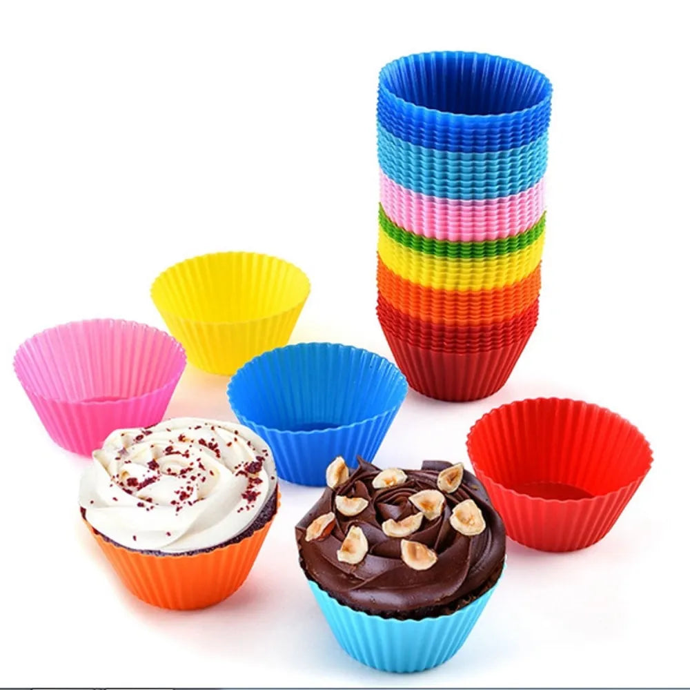 0700 silicone cupcake shaped baking mold fondant cake tool chocolate candy cookies pastry soap moulds - home & kitchen