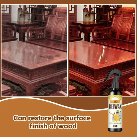 Natural micro-molecularized beeswax spray