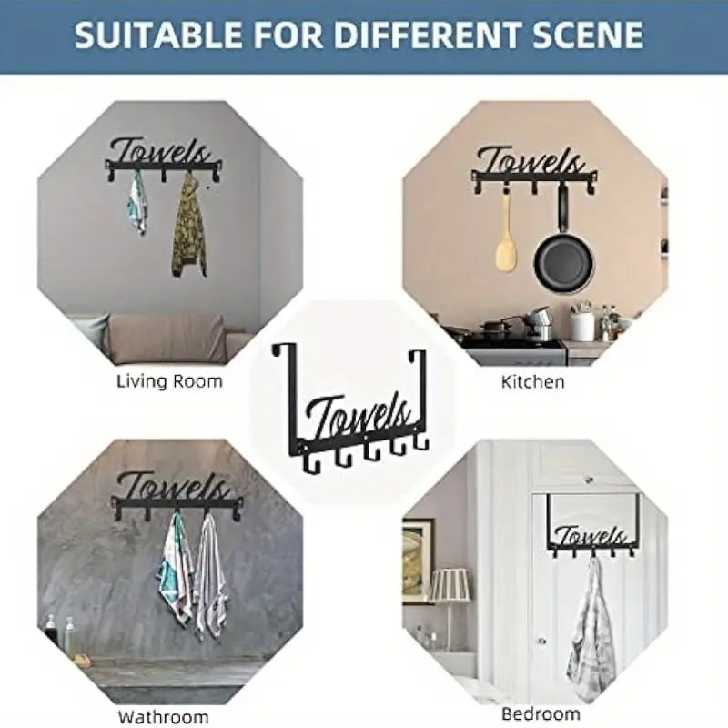 Space-saving over-door hook