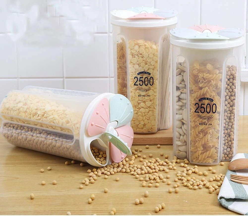 4-section airtight food container