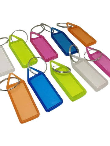 10 Pc Keychain Tag Label Used For Decorative Purpose On Keys And All