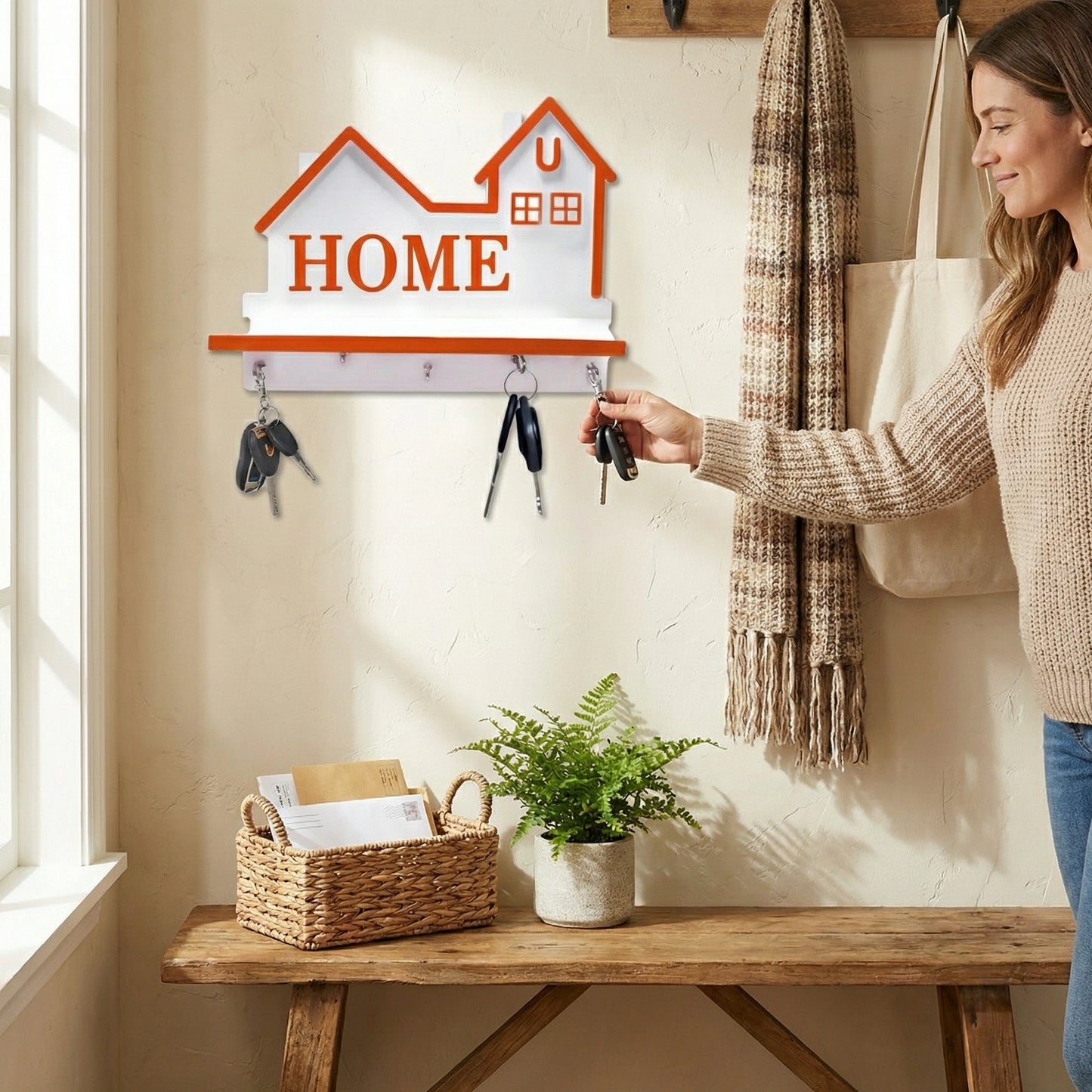 Antique Key Holder Wall Decor