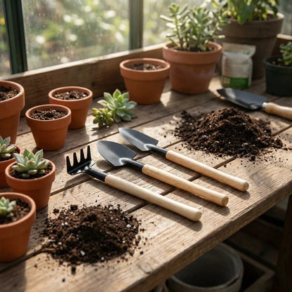 1598 Kids Garden Tools Set Of 3 Pieces (Trowel Shovel Rake)