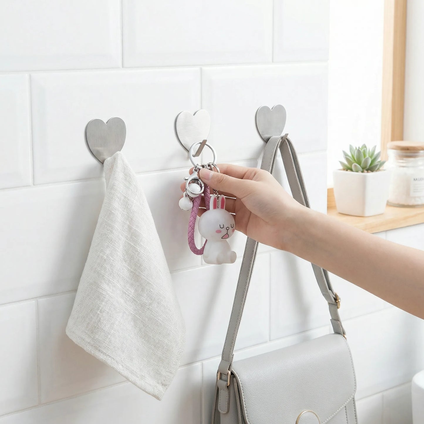 Invisible Adhesive Hooks