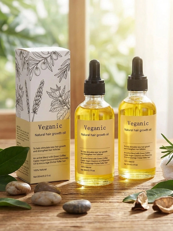 Vegan Natural Hair Growth Oil (Pack of 2)